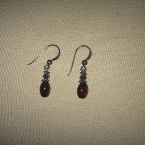Red earrings